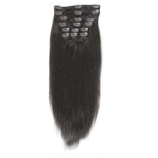 Virgin Remy hair clip on extension 24